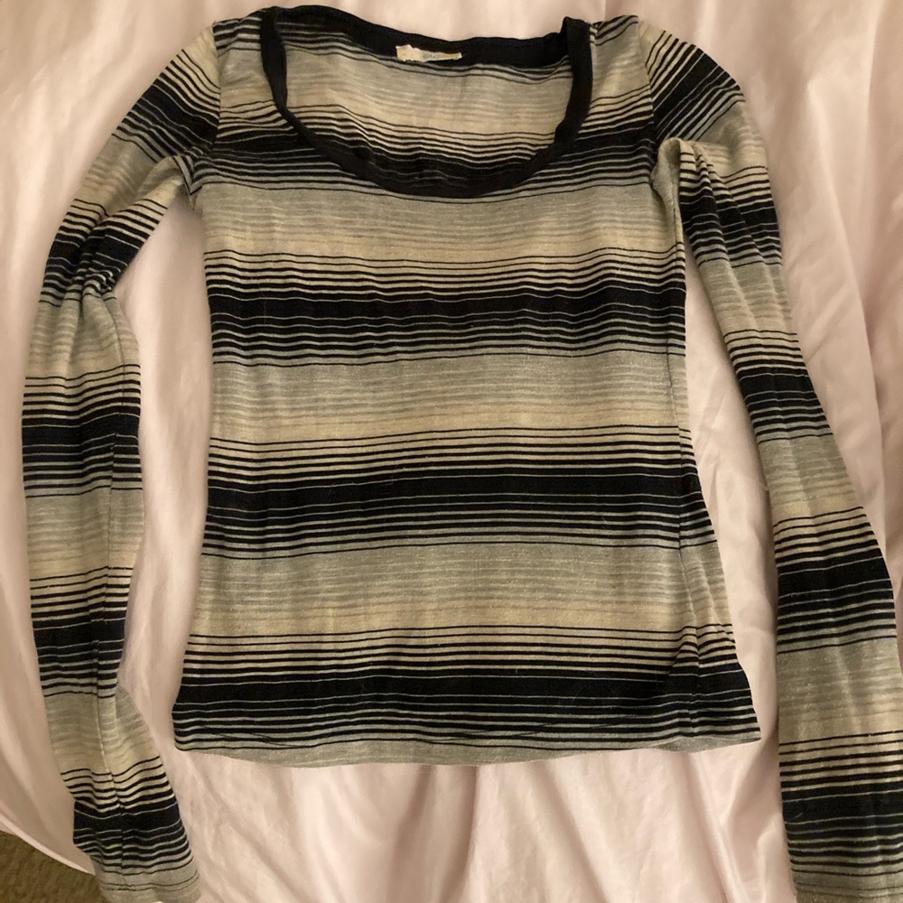 C & C California long sleeve striped top XS